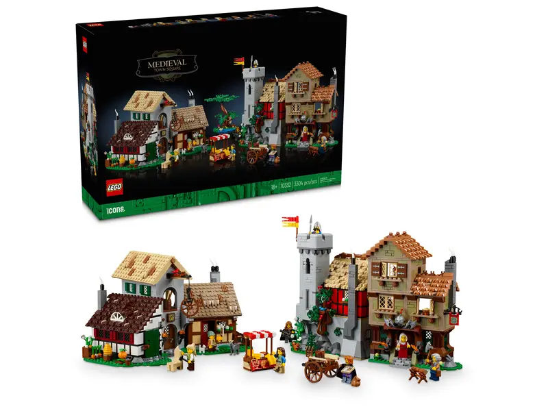 купить конструктор Лего LEGO Icons 10332 «Средневековую городскую площадь