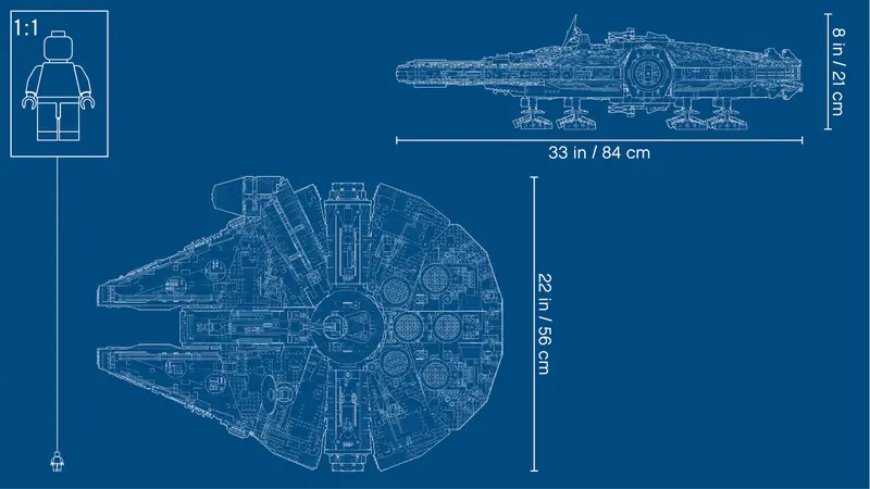 Конструктор LEGO 75192 Star Wars Сокол Тысячелетия Хана Соло