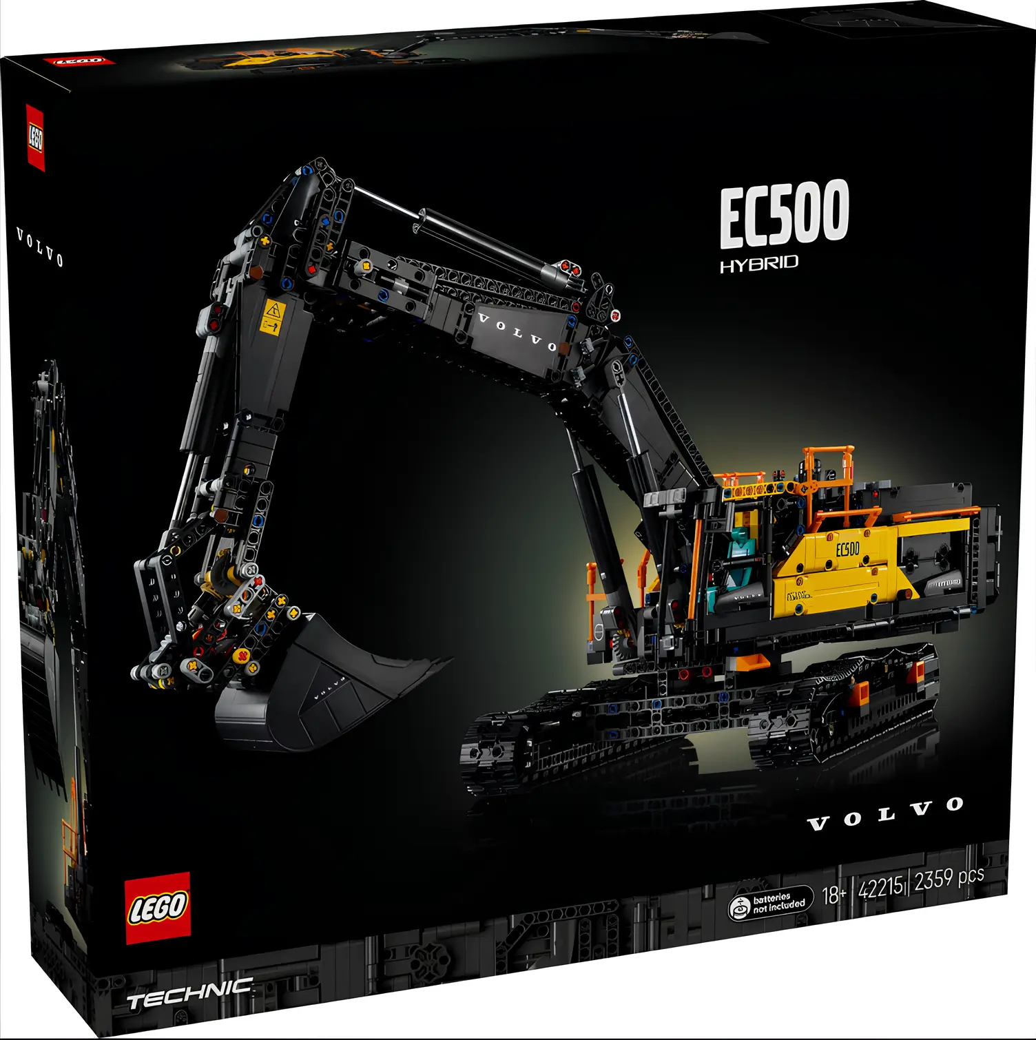 Конструктор Lego 42215 Technic Гибридный экскаватор Volvo EC500