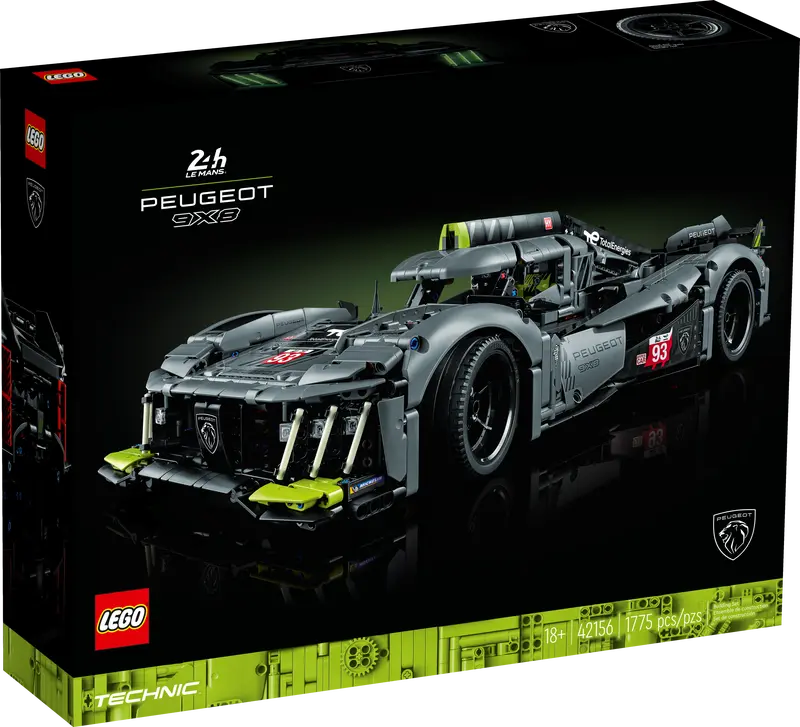 купить Лего Конструктор LEGO 42156 Technic Гибридный гиперкар PEUGEOT 9X8 24H Le Mans – luckybricks