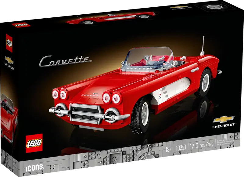 купить Лего Конструктор Lego 10321 Icons Корвет Chevrolet 1961