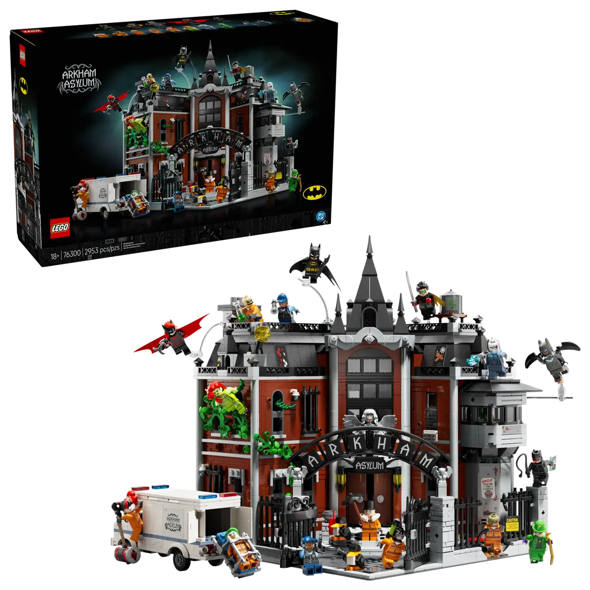 76300_boxprod_v39_en-gb 76300 LEGO DC Batman Лечебница Аркхем