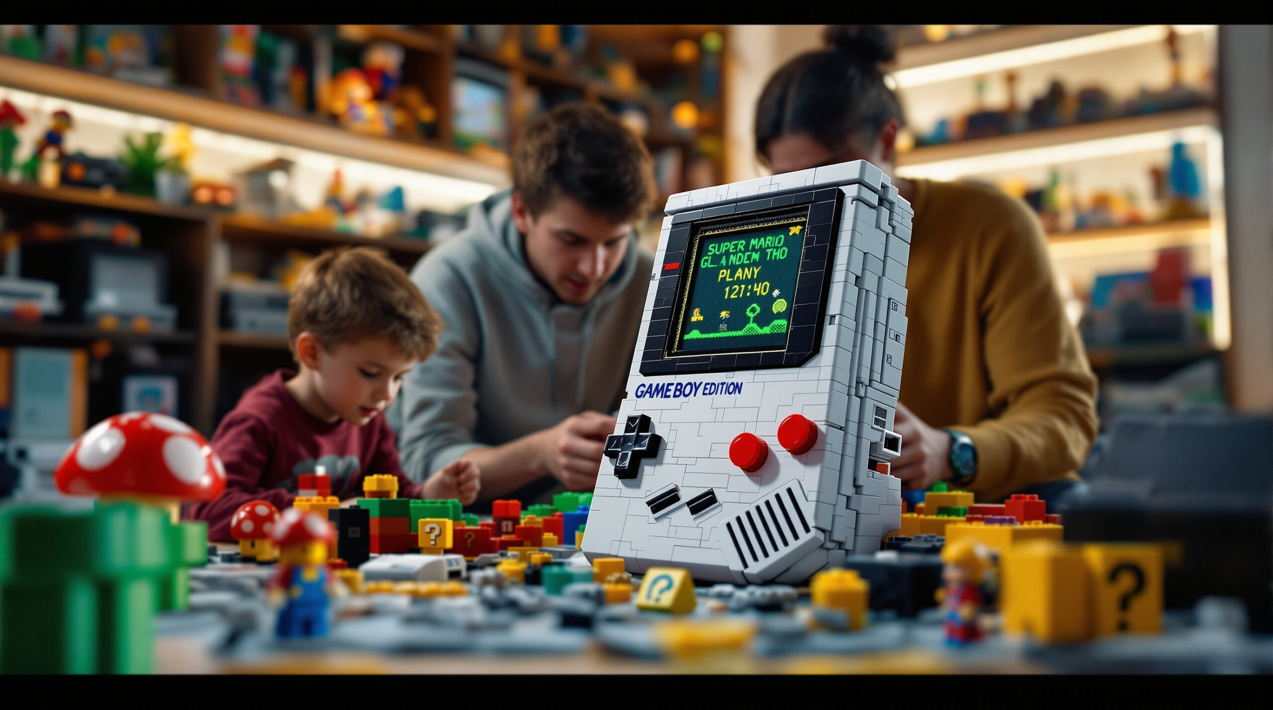 Как собрать 72046 LEGO Super Mario Геймбой и оживить игровые воспоминания