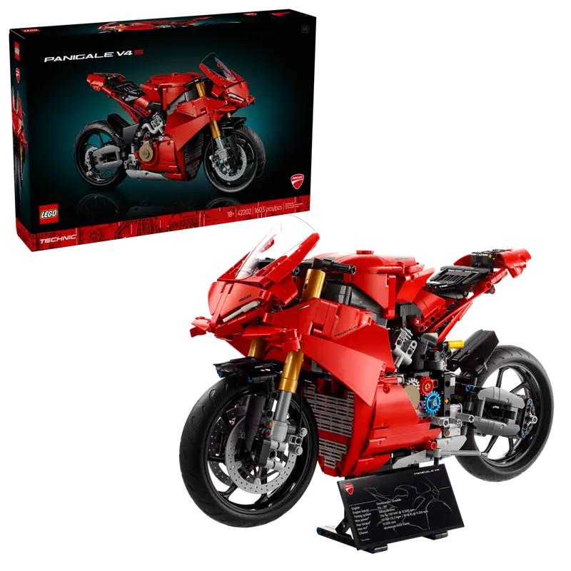 42202 boxprod v39 en gb 1 Конструктор LEGO 42202 Technic Мотоцикл Ducati Panigale V4 S