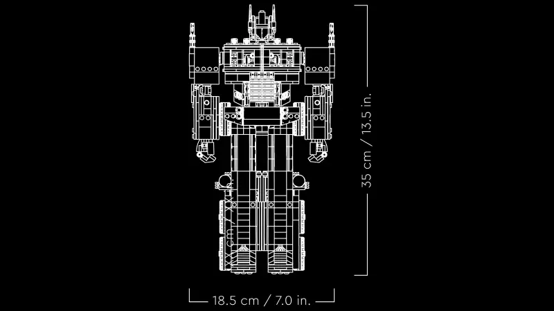 10302 alt7 Конструктор LEGO 10302 ICONS Оптимус Прайм Transformers