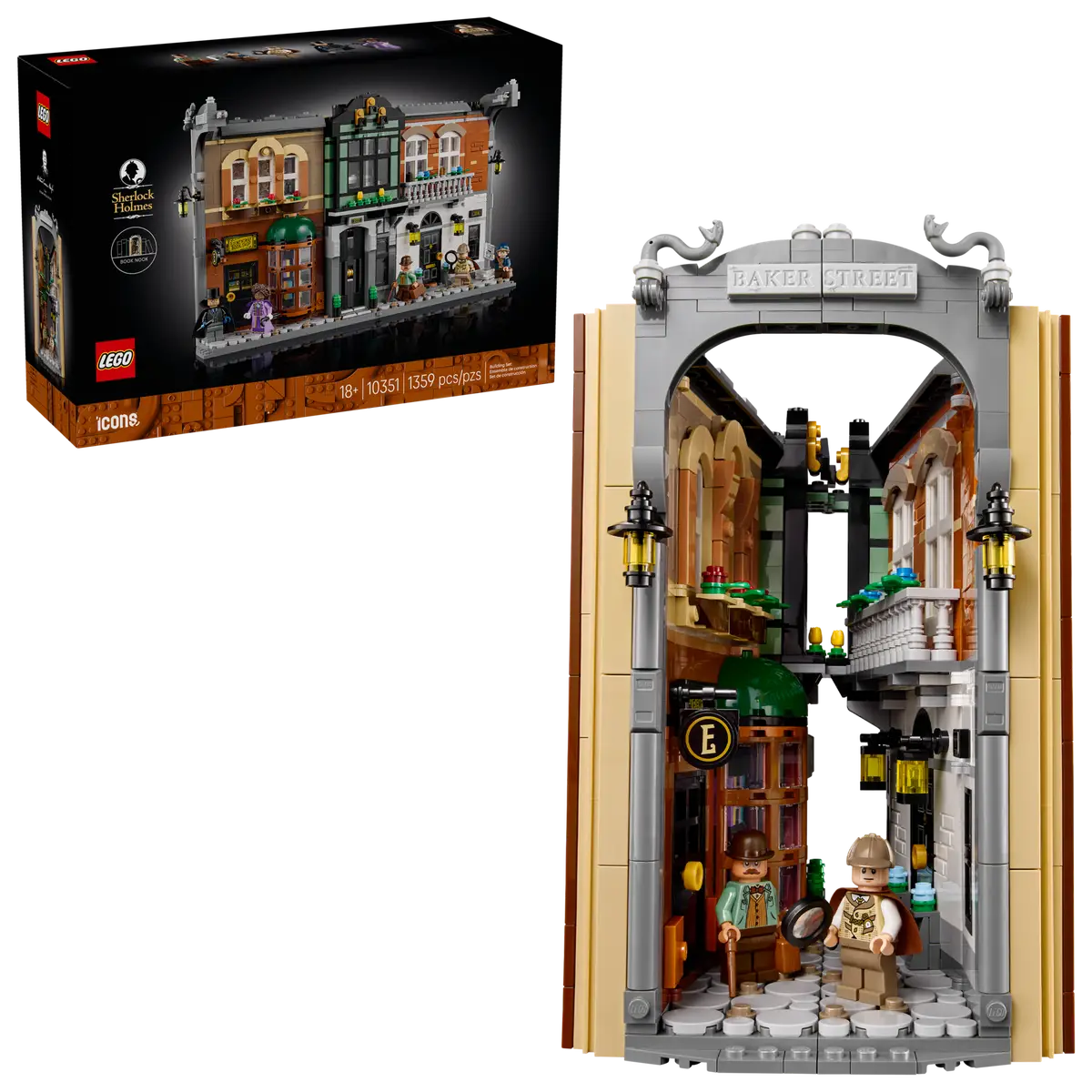Конструктор Lego 10351 ICONS Шерлок Холмс: Книжный уголок