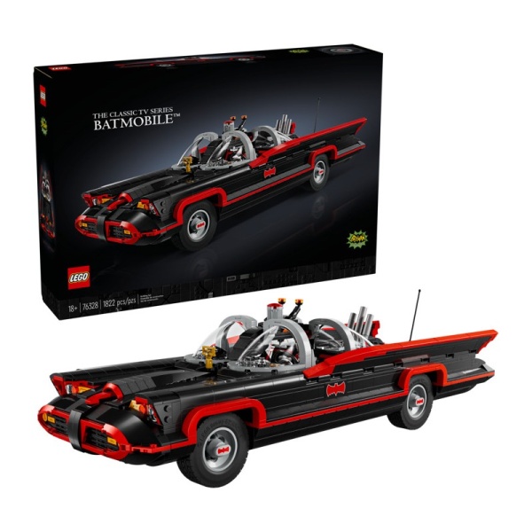 lego-76328-betmen-betmobil-iz-klassicheskogo-seriala-2.jpg Конструктор LEGO 76328 DC Batman Бэтмен: Бэтмобиль из классического тв-шоу Фарреллом Уильямсом