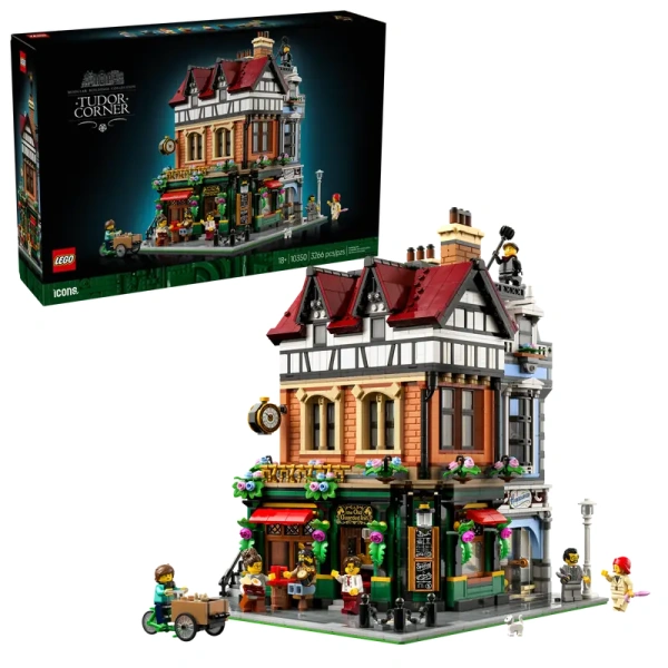10350_boxprod_v39.webp Конструктор LEGO 10350 ICONS Тюдоровский угол