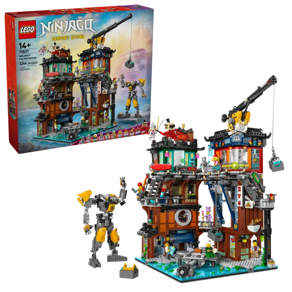 71837_boxprod_v39_en-gb Конструктор LEGO 71837 Ninjago Городские мастерские Ниндзяго