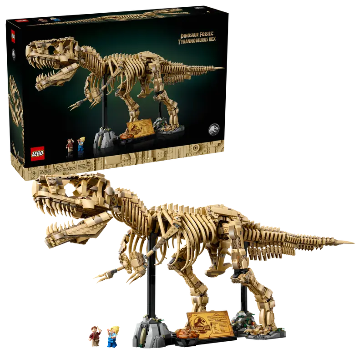 76968_boxprod_v39 Конструктор LEGO 76968 Jurassic World Окаменелости динозавров: Тираннозавр рекс