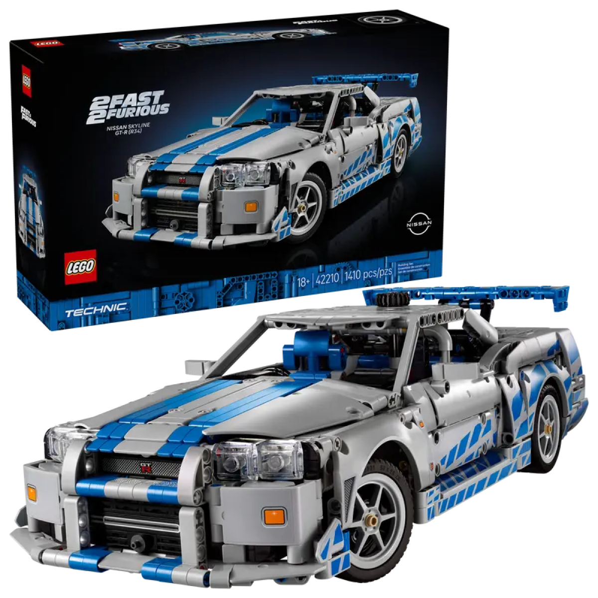 42210_boxprod_v39 Конструктор Lego 42210 Technic Nissan Skyline GT-R (R34)