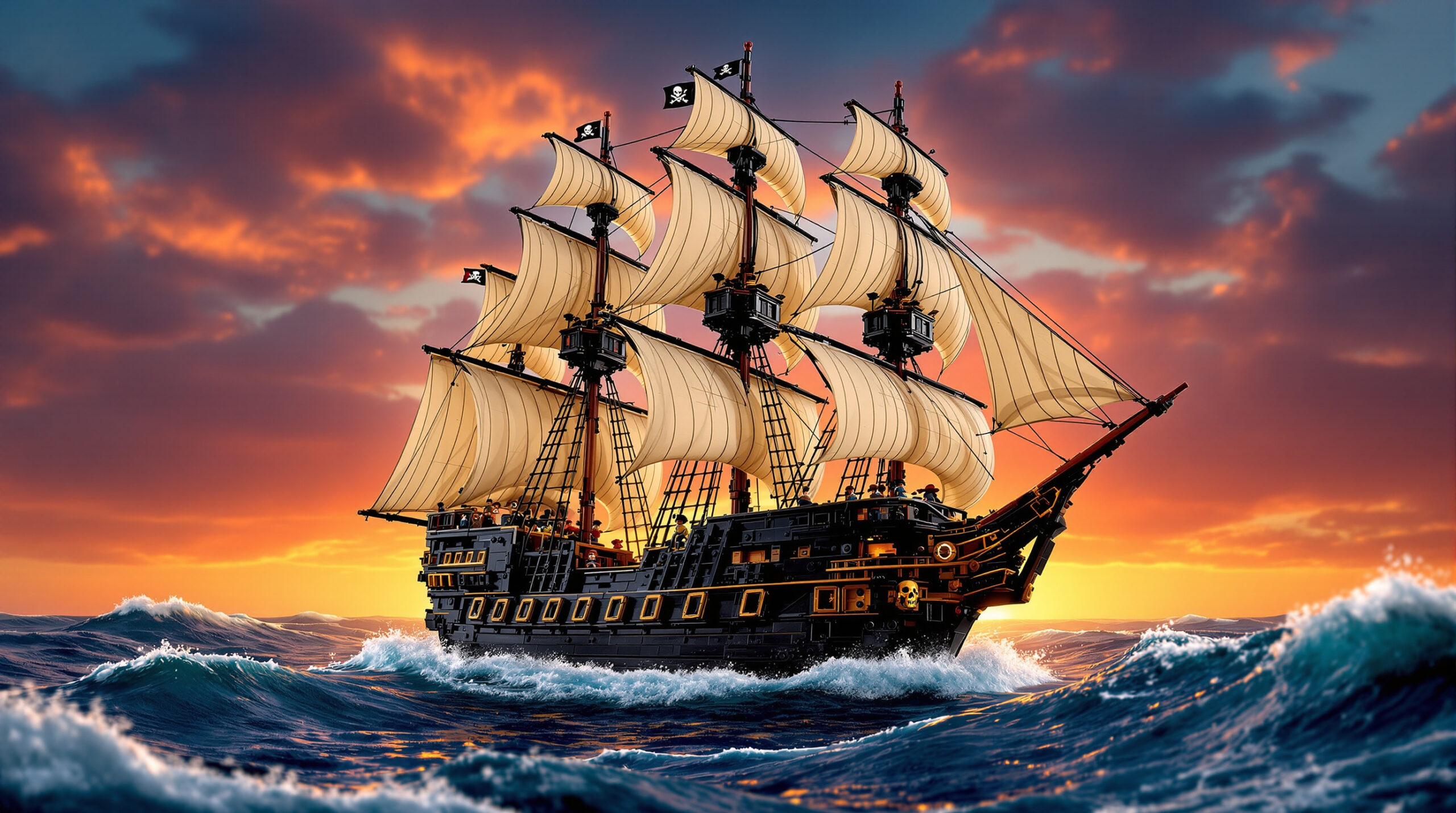 Чем удивляет 10365 LEGO ICONS Пираты Карибского моря: Черная жемчужина 2 Чем удивляет 10365 LEGO ICONS Пираты Карибского моря: Черная жемчужина