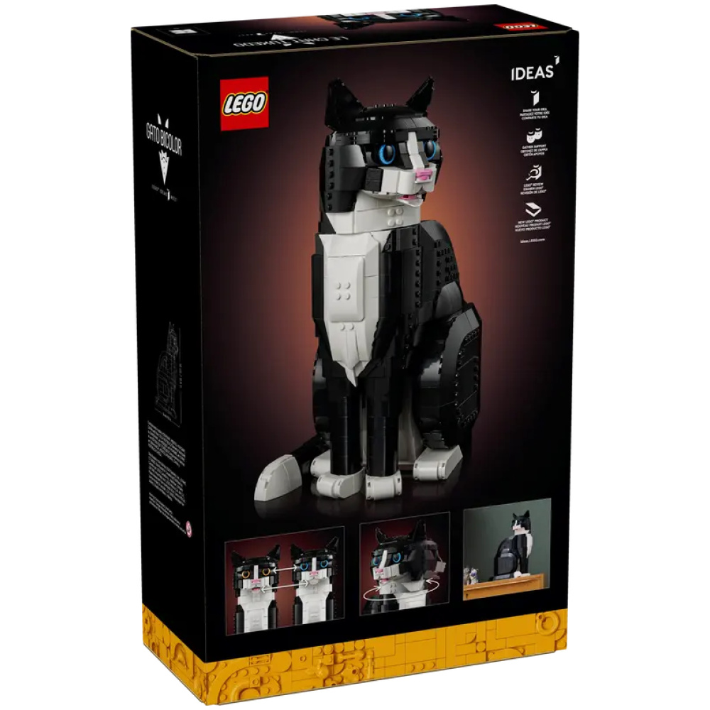 купить Лего Конструктор LEGO 21349 Ideas Кот окраса «Смокинг» – luckybricks