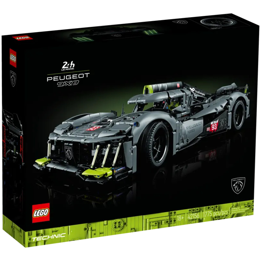 купить Лего Конструктор LEGO 42156 Technic Гибридный гиперкар PEUGEOT 9X8 24H Le Mans – luckybricks