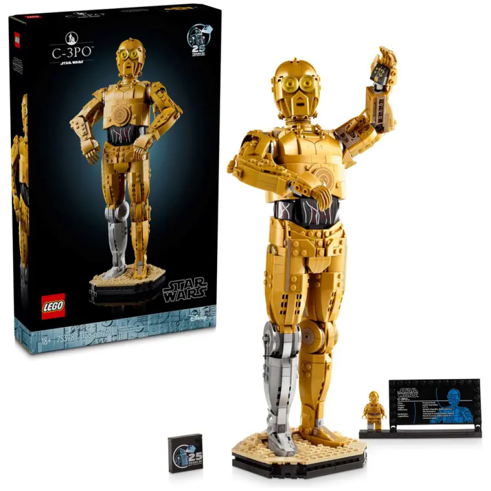 купить Лего Конструктор LEGO 75398 Star Wars Дроид C-3PO – luckybricks