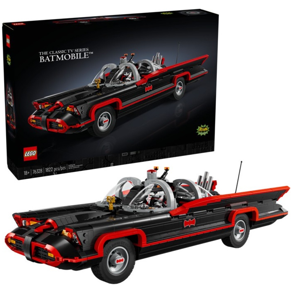 Конструктор LEGO 76328 DC Batman Бэтмен: Бэтмобиль из классического тв-шоу Фарреллом Уильямсом